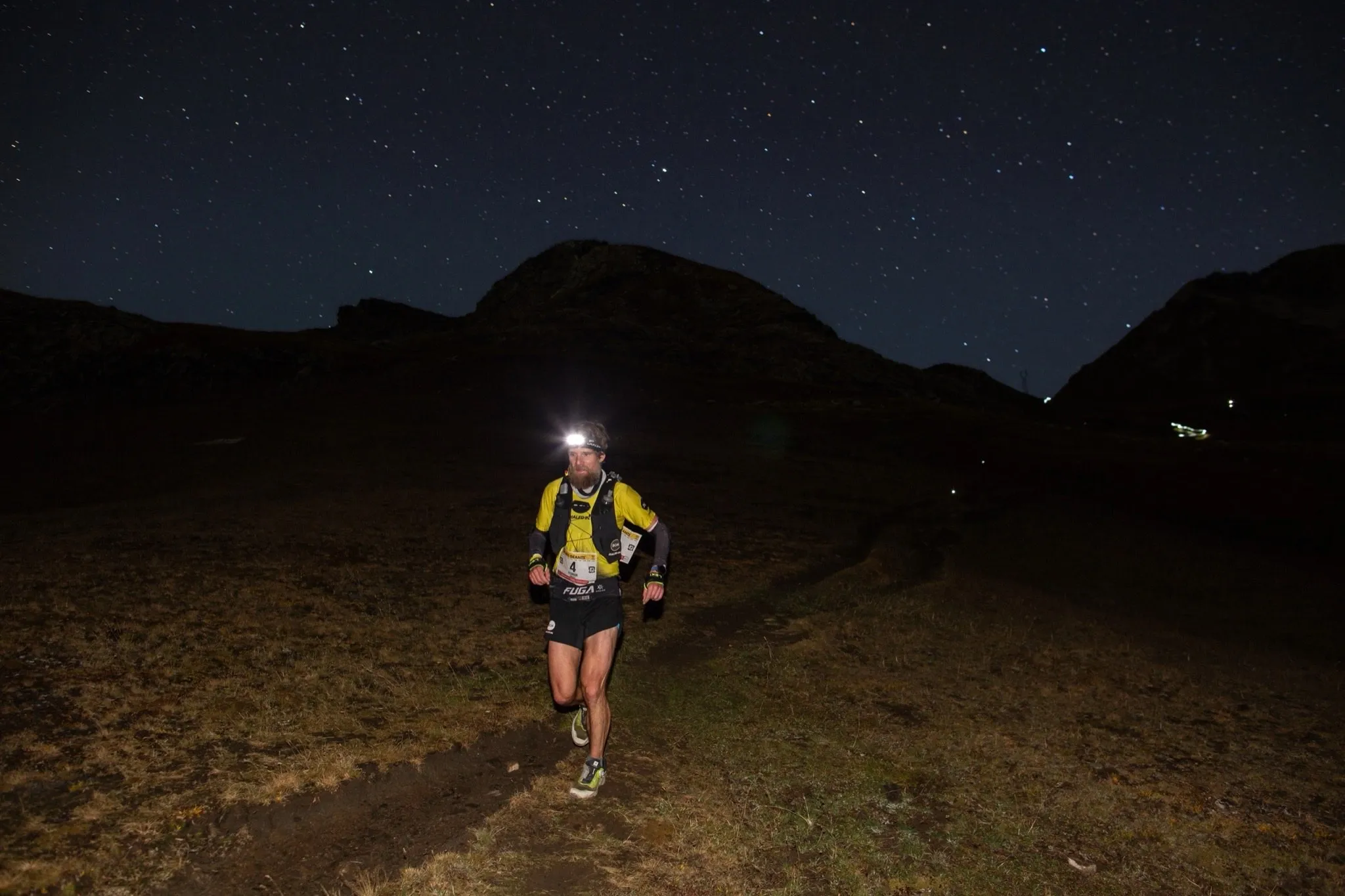 Drei Uhr nachts auf einem Pass beim TOR des Géants
