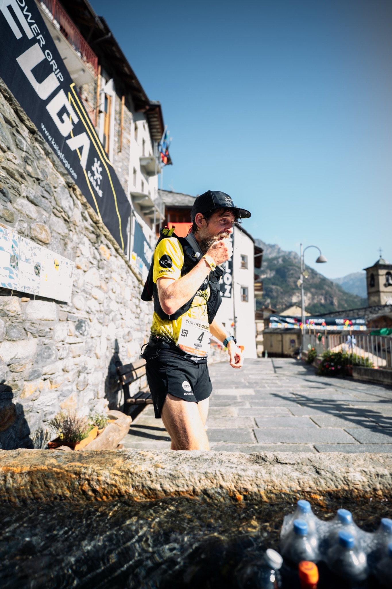 Florian Grasel während des TOR des Géants Tag 2